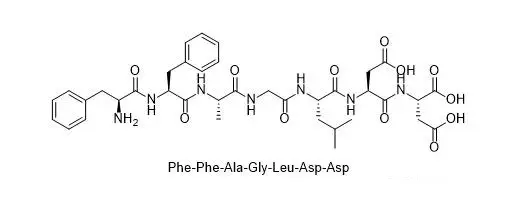 MMP-9（基質(zhì)金屬蛋白酶-9）敏感肽：FFAGLDD（Phe-Phe-Ala-Gly-Leu-Asp-Asp）