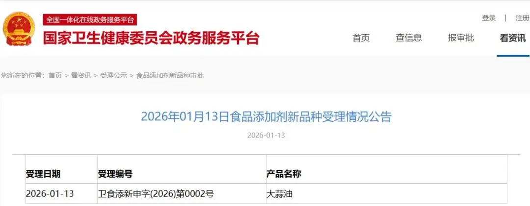 食品添加劑新品種|國家衛(wèi)健委發(fā)布大蒜油、異淀粉酶、D-阿洛酮糖-3-差向異構(gòu)酶受理公告