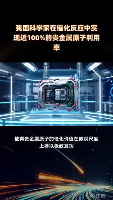 我國科學(xué)家在催化反應(yīng)中實(shí)現(xiàn)近100%的貴金屬原子利用率 |快報(bào)